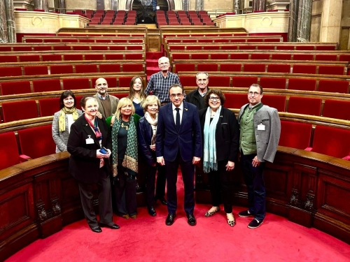 Visita institucional del Rotary Club Barcelona Alba al Parlament de Catalunya